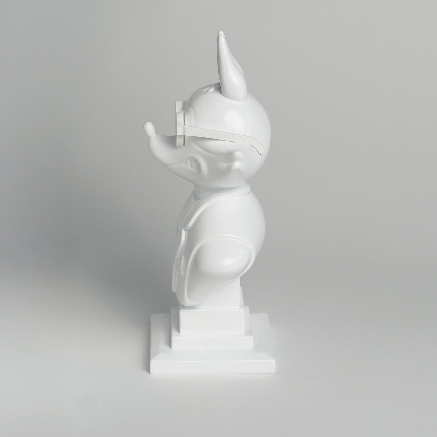 Ludo Fox Roman Bust Sculpture