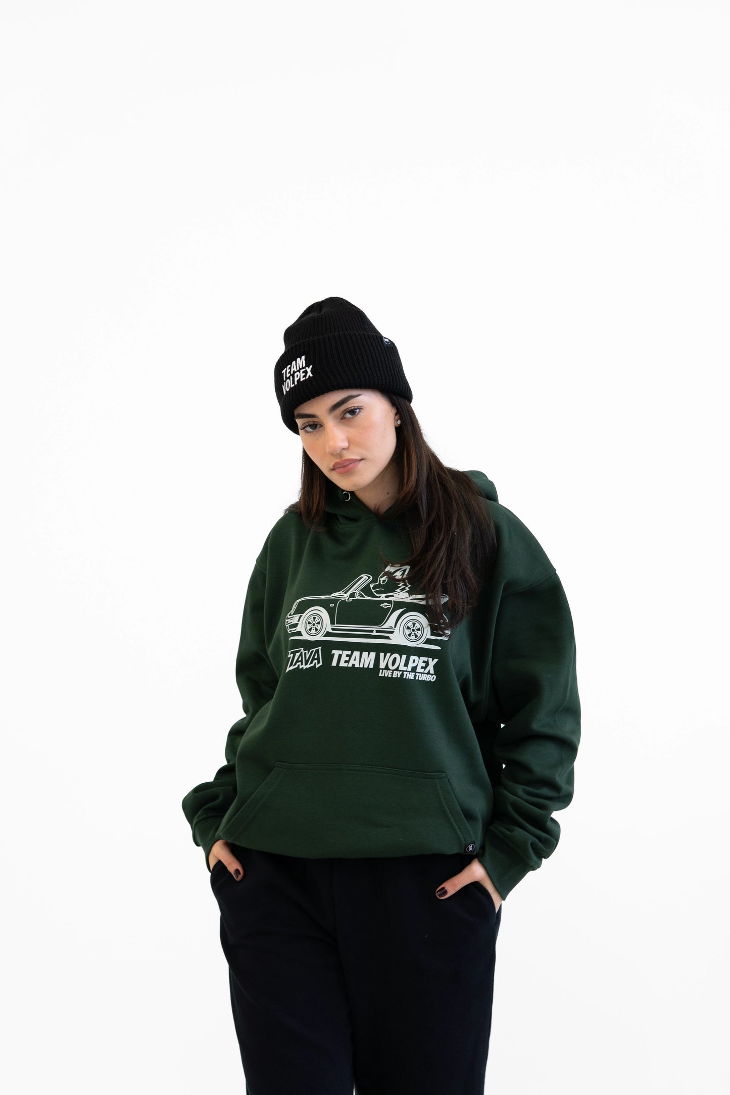 Team Volpex | Turbo collection green hoodie