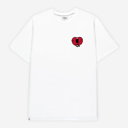 SMALL RED SCREAMING HEART T-SHIRT