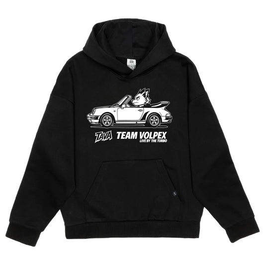 Team Volpex | Turbo collection black hoodie